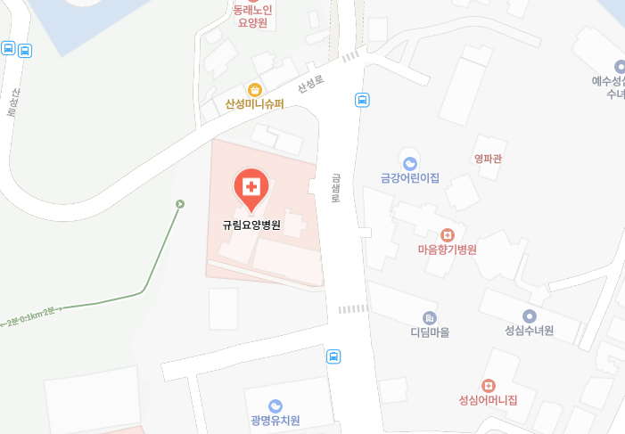 규림요양병원 위치 지도